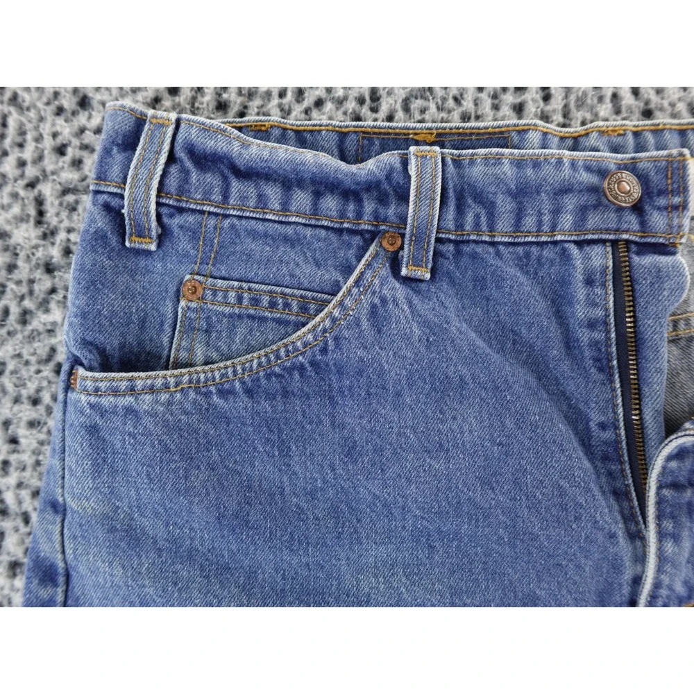 Vintage Levis 505 Shorts Mens 38 Blue Denim Cut Off Distressed USA‎ Orange Tab